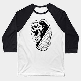 skull mouth Baseball T-Shirt